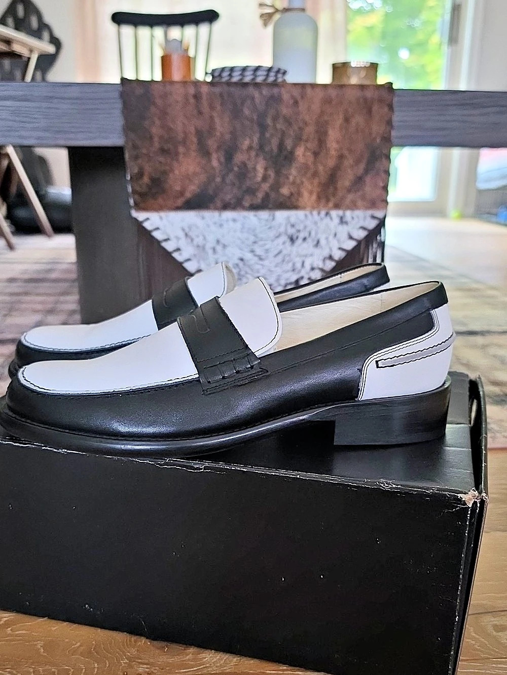 Girotti Color Block Loafers EU 45 Like New